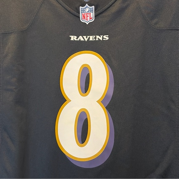 Baltimore Ravens Lamar Jackeson #8 On Field Nike Jersey Size Large Men’s - Picture 3 of 7